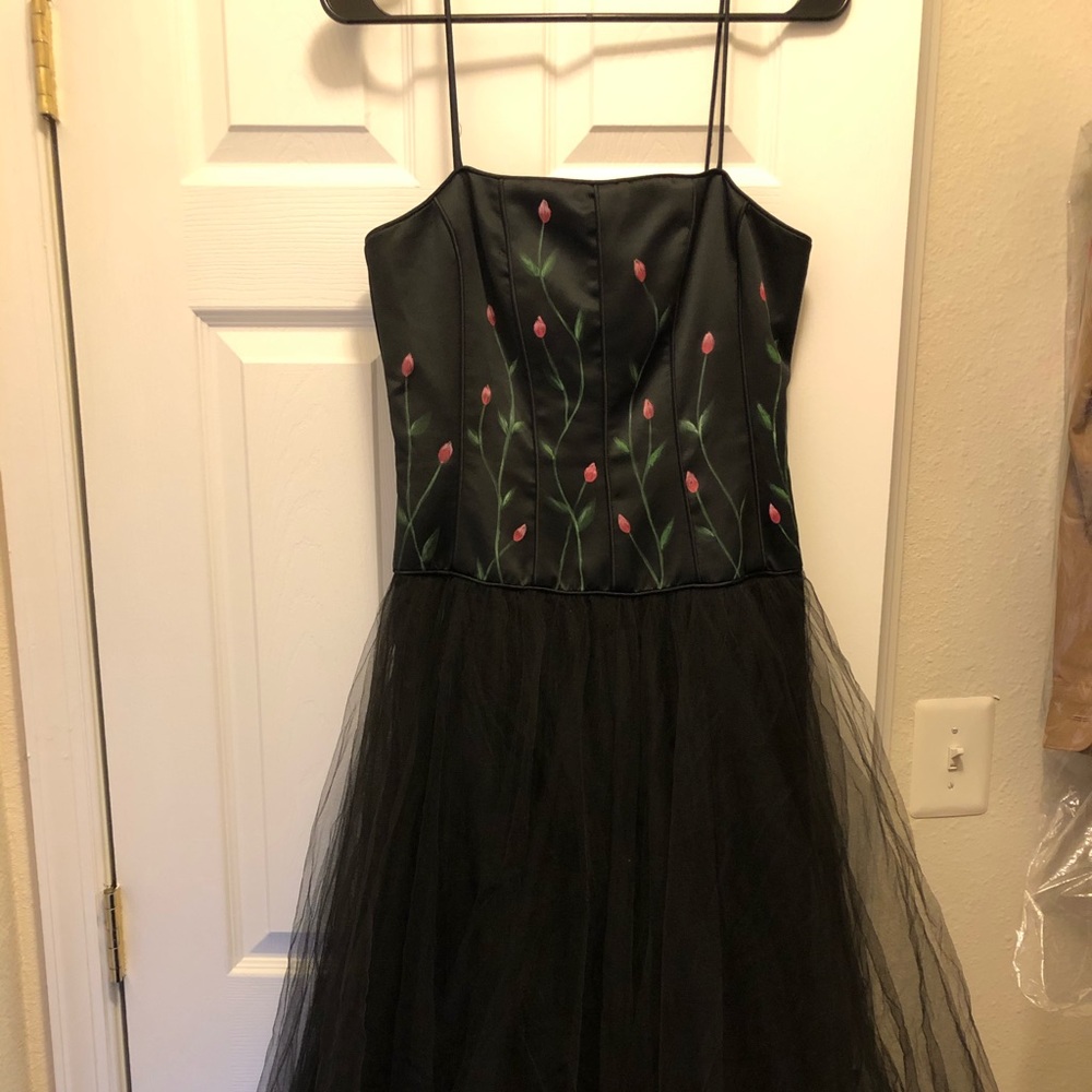 Black Tulle formal dress